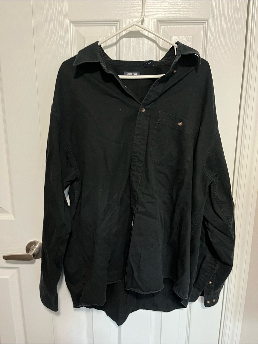 Arrow Men's Black Long-Sleeve Shirt Jacket